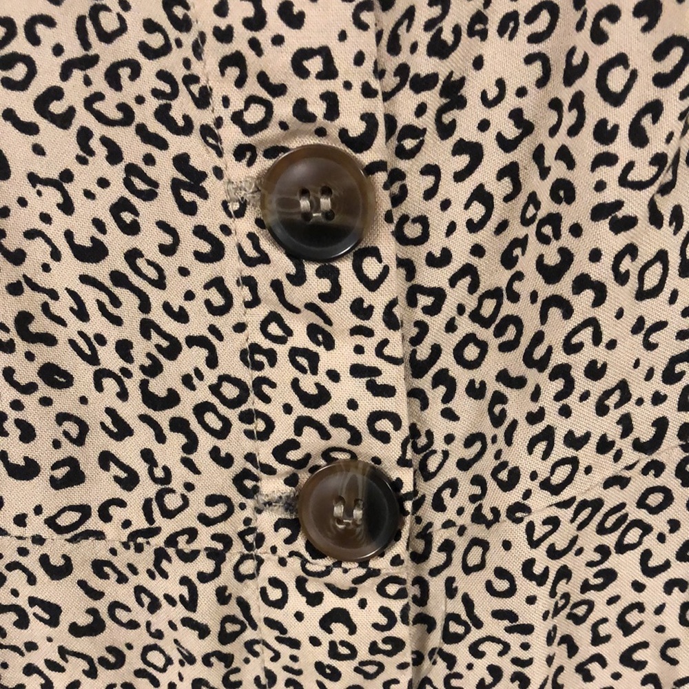 Cheetah print sleeveless maxi dress with buttons - Picture 11 of 11